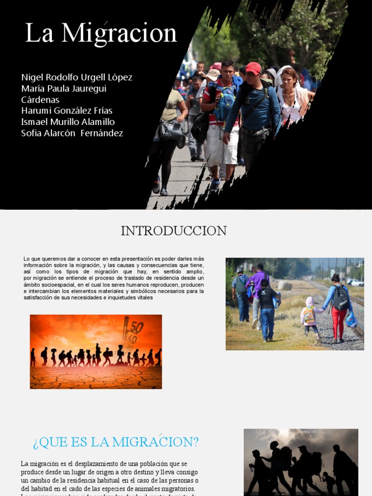 Causas y Consecuencias de la Migración | PDF | Migración humana ...
