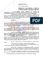 Decreto 35474 - Detecção de Gases