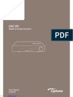 Optoma Nuforce Nuforce: Dac80 Dac-80