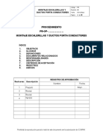 Procedimiento Montaje Escalerillas y Ductos Porta Conductores