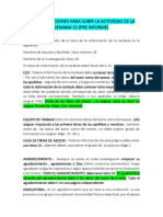 Recomendaciones para mejorar la actividad de la semana 15 (pre informe