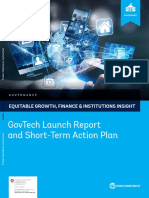 GovTech Launch Report and Short Term Action Plan