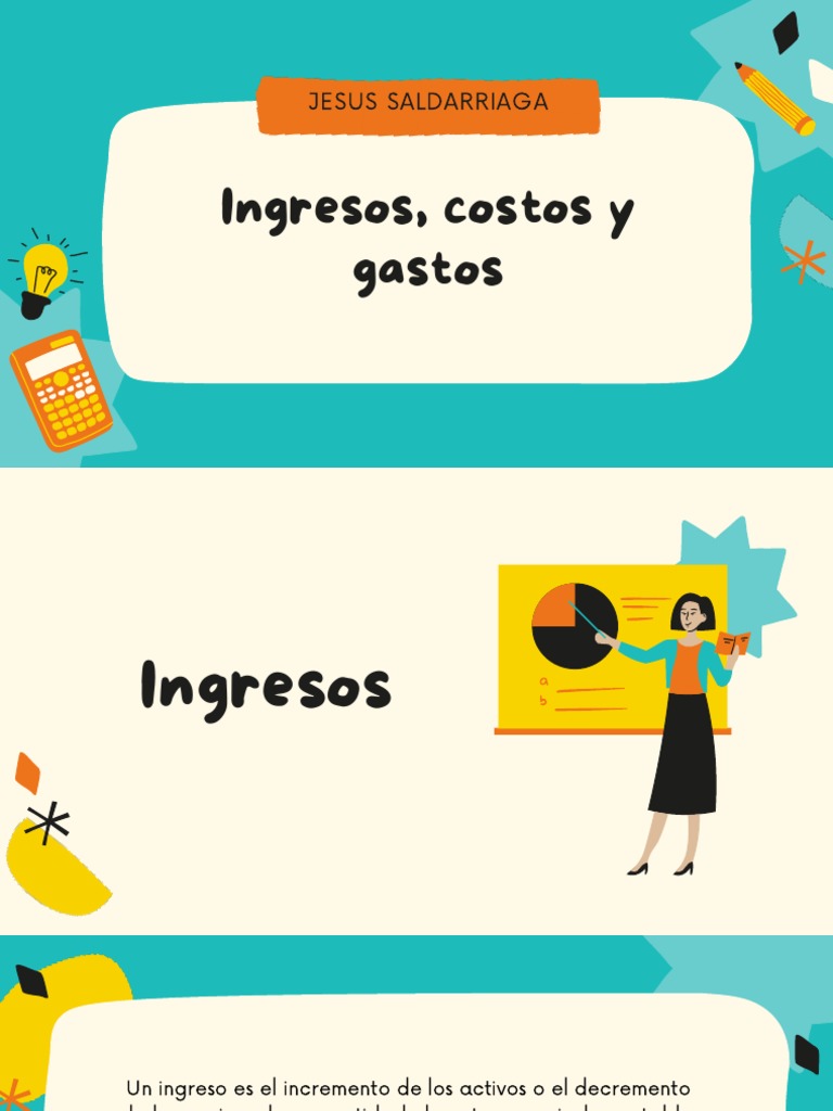 Ingresos, Costos y Gastos en Contabilidad | PDF | Contabilidad | Costo