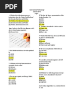 Information Technology Csec Jan 2015 p1 With Answer