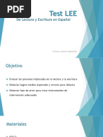 TEST LEE: Test de Lectura y Escritura en Español | PDF | Puntuación ...