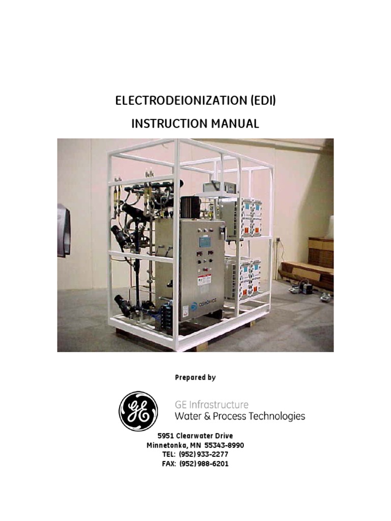 GE EDI System Instruction Manual | PDF | Nature | Chemical Engineering
