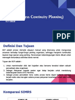 Materi Diklat - Business Continuity Planning (BCP) Sistem Informasi RS Hermina