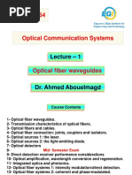 Lec.1 - COMM 554 Optical Communication Systems