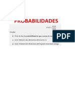 Probabilidades experimentos determinísticos y no determinísticos