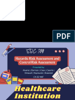SOC 319 Hazards Risk Assessment and Control Risk Assessment