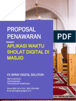 Proposal Pengingat Shalat Mesjid