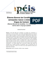 Etienne Bonnot de Condillac Das Sensacoes Nasce o Sistema de Lingua Do Homem