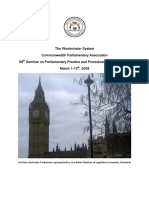 Report On Westminster System