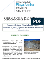 Clase GEOLOGIA de MINAS Otros Yacimientos 28-11-2021