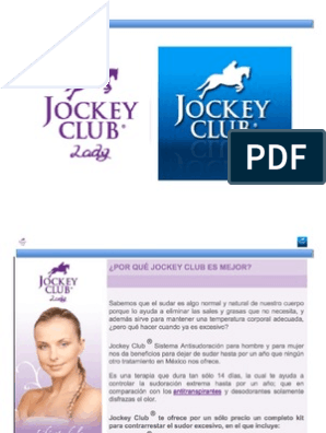 Jockey Club | PDF | Transpiración | Piel