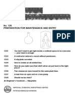 No. 125 Preparation For Maintenance and Entry