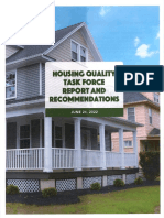 Housing Quality Task Force Recommendations