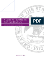 New Mexico Paid Sick Leave Reference Guide June 2022