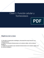 Clase 1 Función Celular y Homeostasis