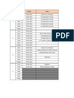 Schedule Mochamad Abdul Mu'Thi