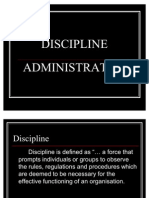 Discipline Administration