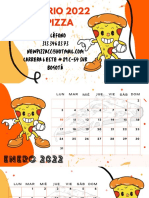 Calendario New Pizza