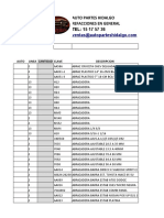 Lista General Autopartes Hidalgo 13sep18