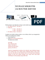 SETTING MIKROTIK SEBAGAI ROUTER SERVER