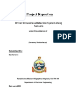 A Project Report On: Driver Drowsiness Detection System Using Sensors