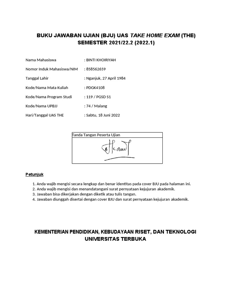 BJU - Umum MTK | PDF