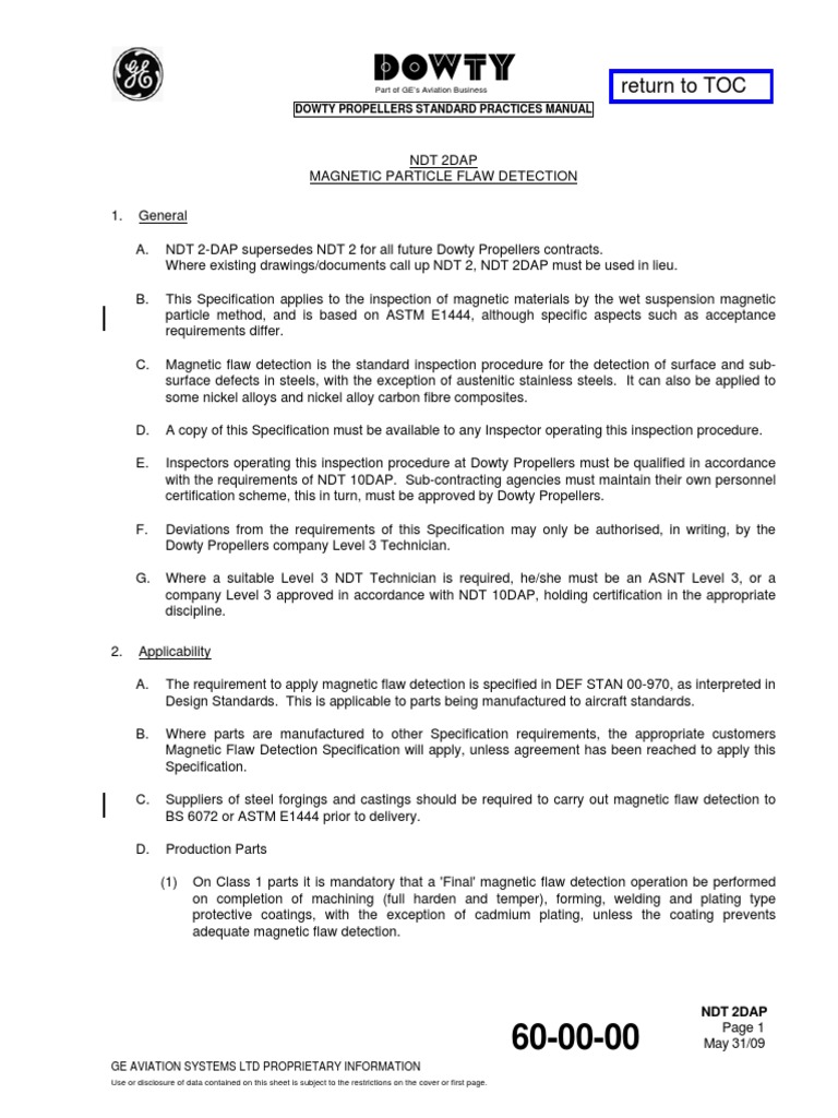 Return To TOC Dowty Propellers Standard Practices Manual Download