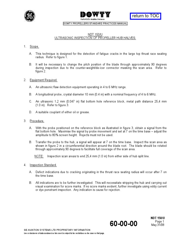 Return To TOC Dowty Propellers Standard Practices Manual PDF
