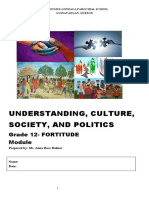 Understanding, Culture, Society, and Politics: Grade 12-FORTITUDE