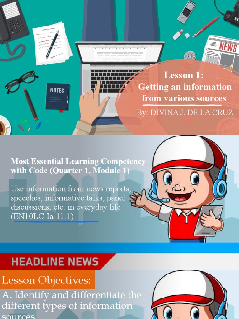 Understanding Information Sources | PDF