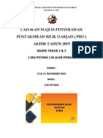 Laporan PBD Akhir Tahun Petang 2019