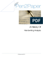 Pen2Paper The History of Handwriting Analysis