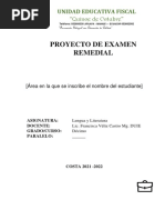 Proyecto Remedial Décimo 2022