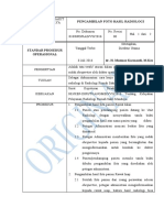 Spo-Rad-010. Standar Prosedur Operasional Pengambilan Foto Hasil Radiologi