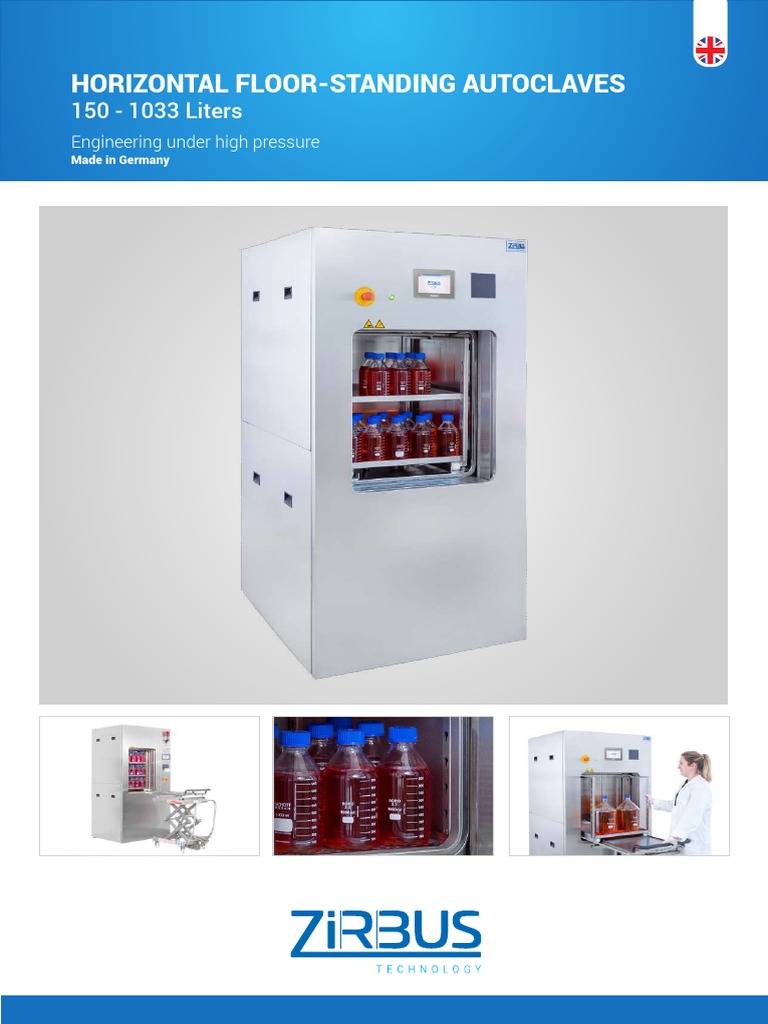 Horizontal FloorStanding Autoclaves 150 1033 Liters PDF Quality