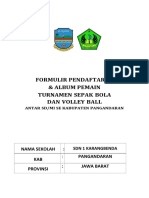 Und Invitasi Volley Dan Sepakbola SD Mi Sek Kab. Pangandaran Lengkap Rekom