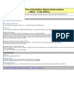 E-Survey Fee Calculation Sheet Instructions (v8.0 - 1 Jul 2011)