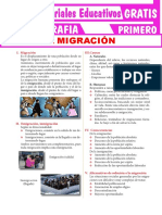 MIGRACIÓN: CAUSAS, TIPOS Y CONSECUENCIAS