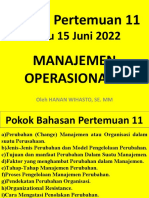 Materi Pertemuan 11 MK. Manajemen Operasional II Kelas A (Prodi Manajemen) Rabu 15 Juni 2022.ppt