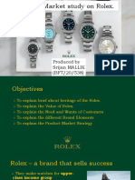 Market Study On Rolex
