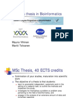 Master's Thesis in Bioinformatics: Mauno Vihinen Martti Tolvanen