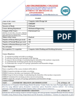 Panimalar Engineering College: Department of Mechanical Engineering