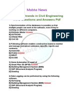 Emerging Trends in Civil Engineering MCQ Questions