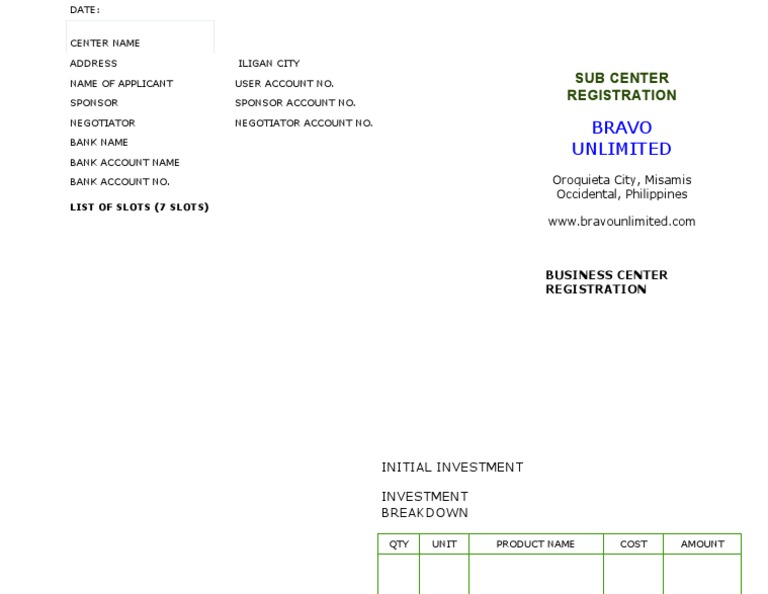 Sub Center Registration | PDF
