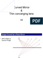 Curved Mirror & Thin Converging Lens