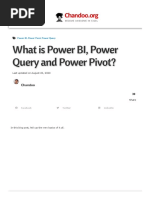 What Is Power BI, Power Query and Power Pivot - How They Are Related